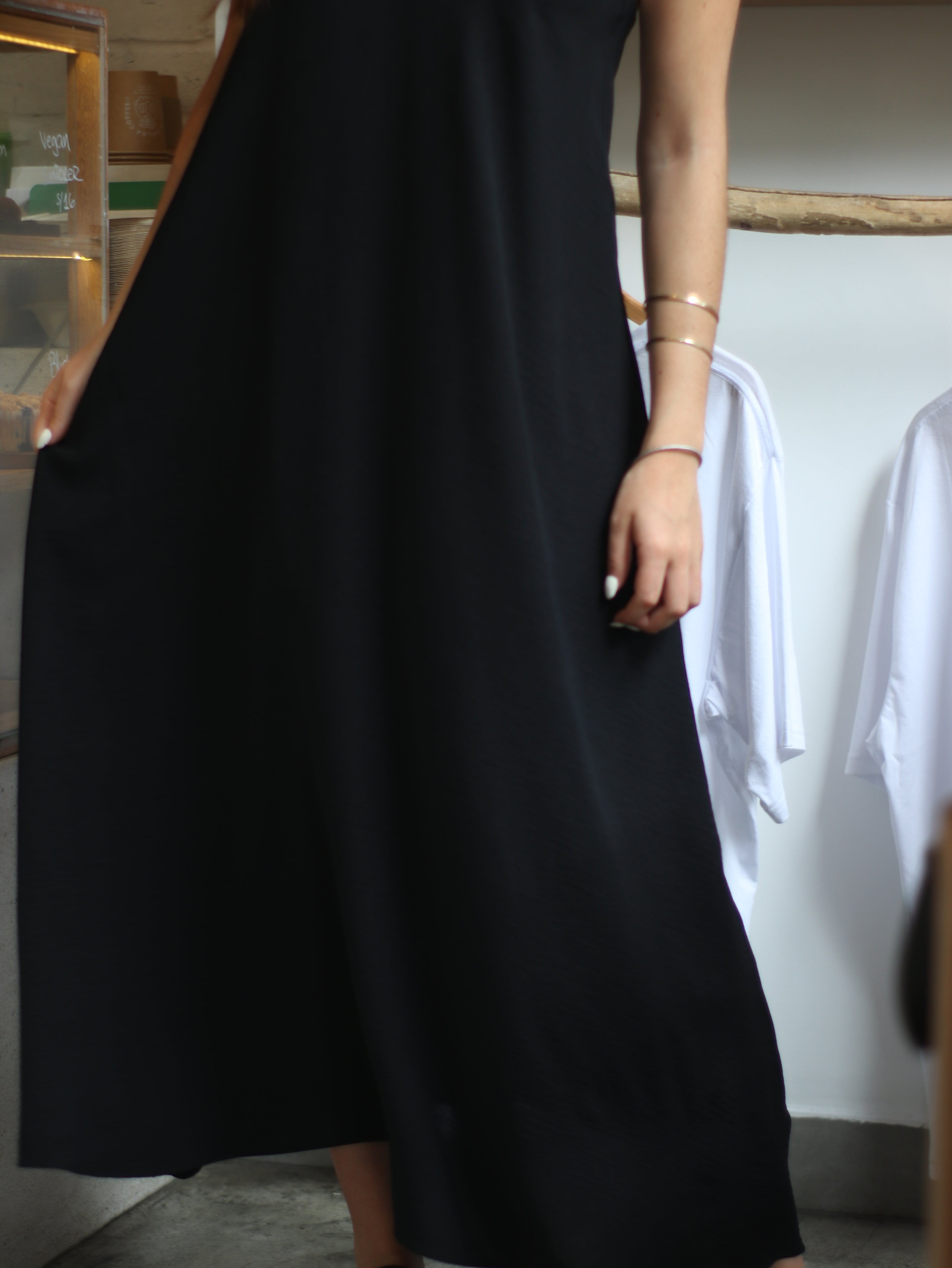 Vestido Sunset Largo Negro