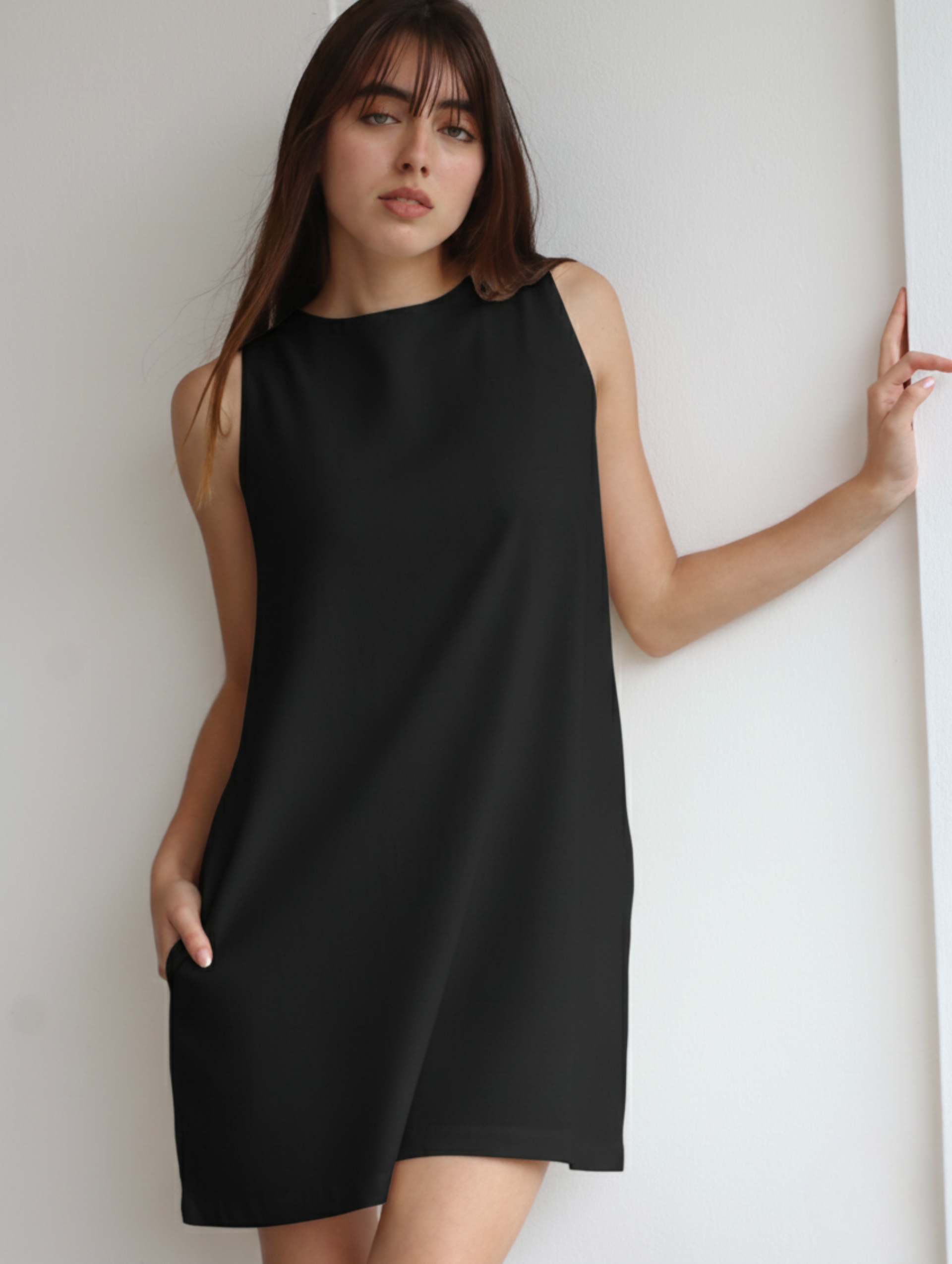 Vestido Lucrecia de Lino Negro