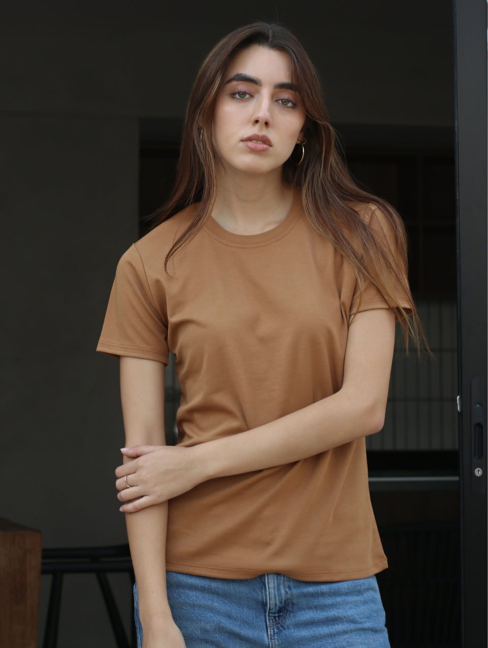Camiseta Pima Camel