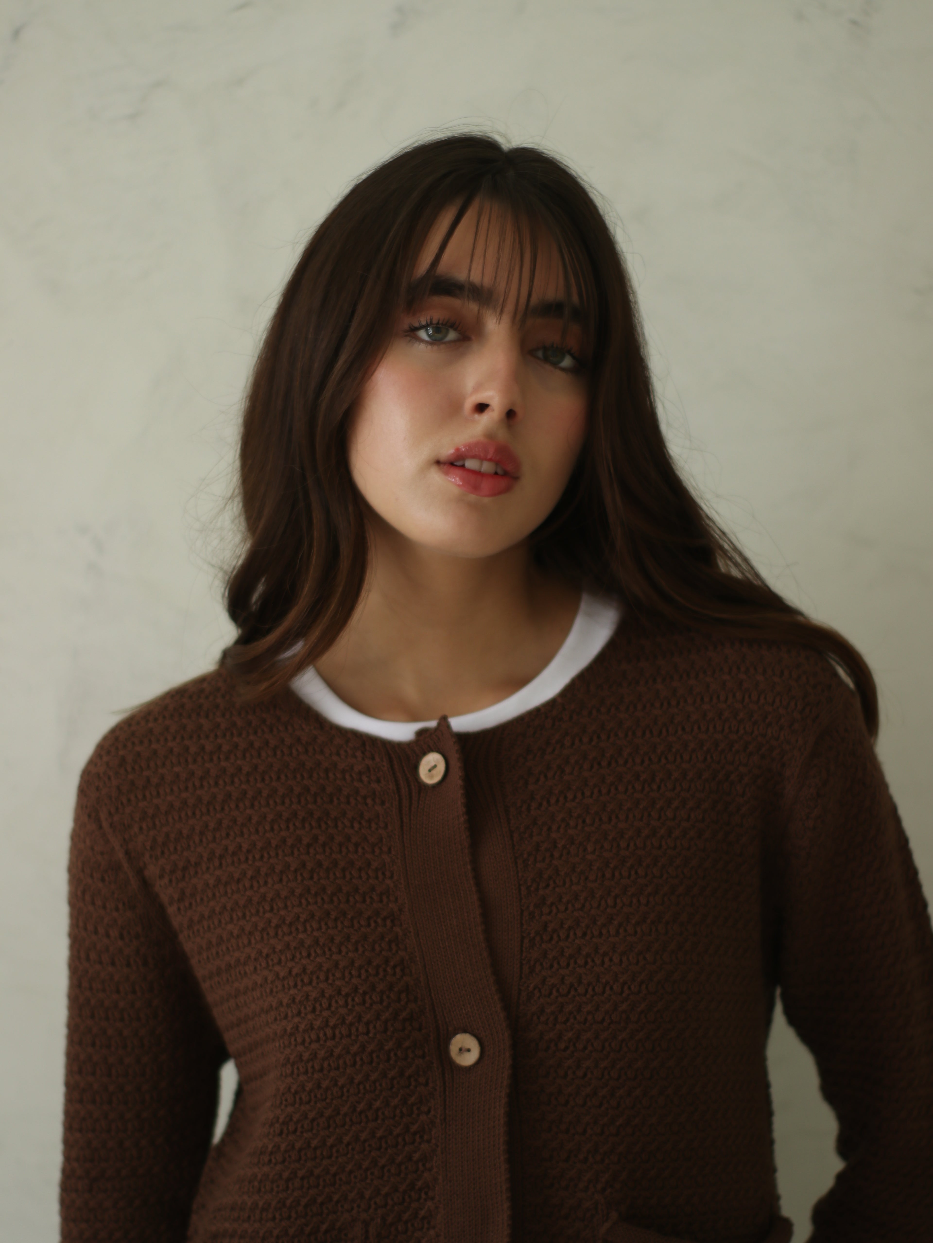 Cárdigan Botones - Chocolate
