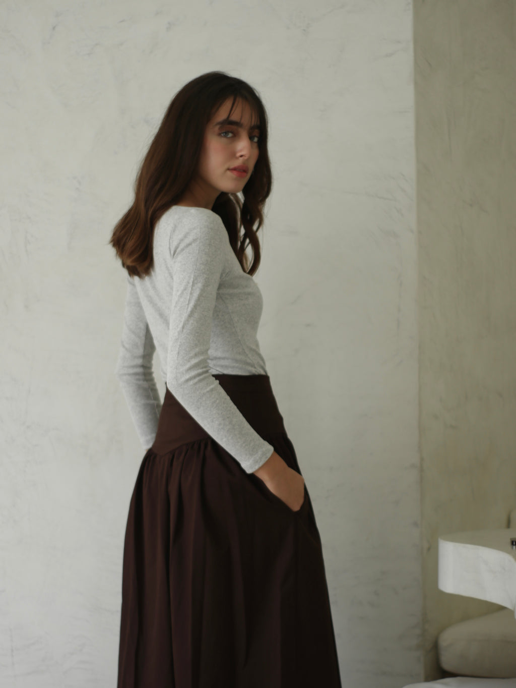 Falda Olivia - Chocolate