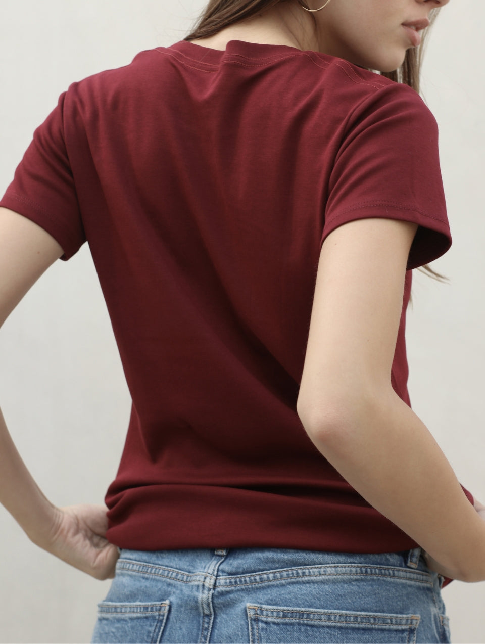 Camiseta Pima Borgoña