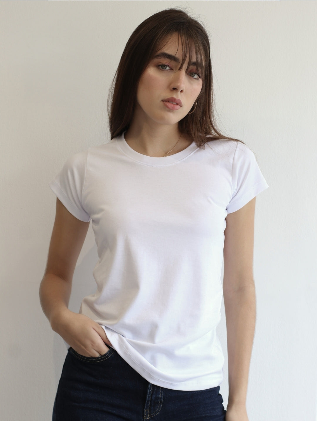 Camiseta Pima Blanca