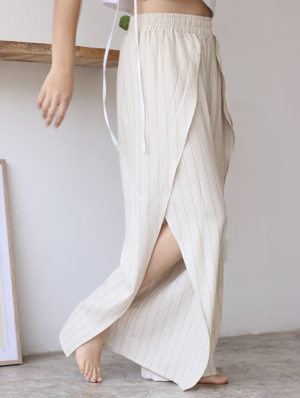 Pantalón de Lino Beige