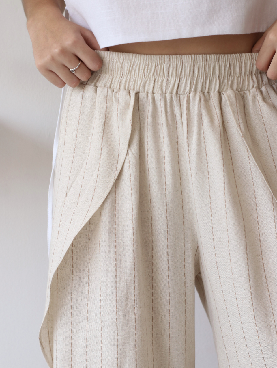Pantalón de Lino Beige