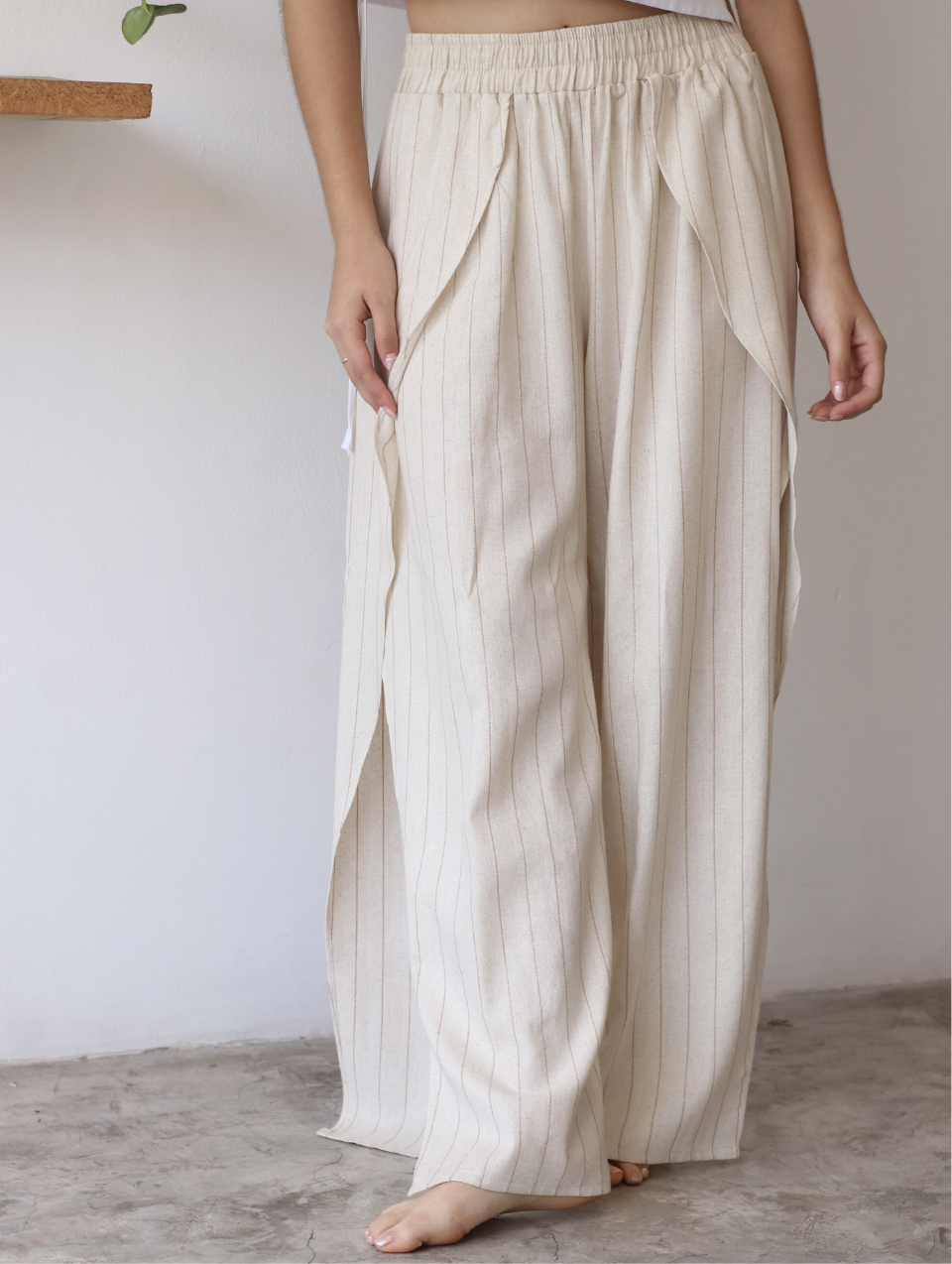 Pantalón de Lino Beige