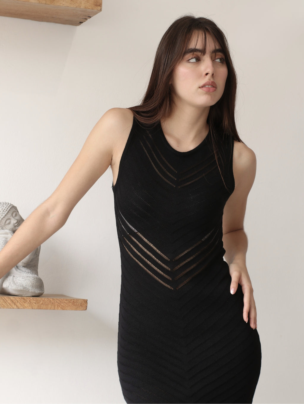 Vestido Tejido - Black