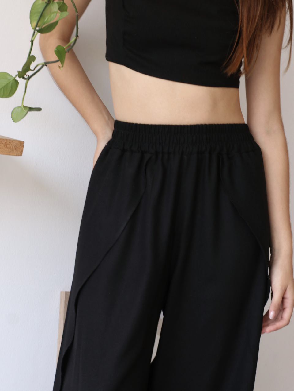 Pantalón de Lino Negro