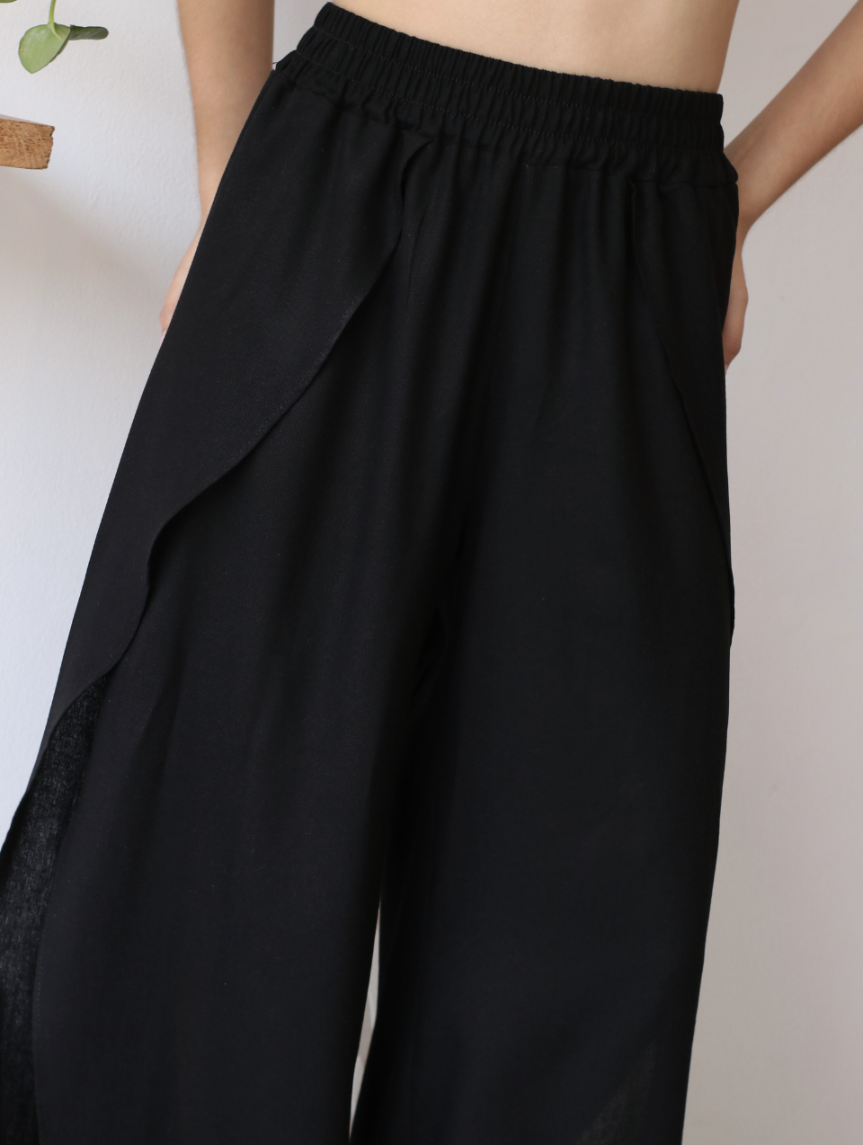 Pantalón de Lino Negro