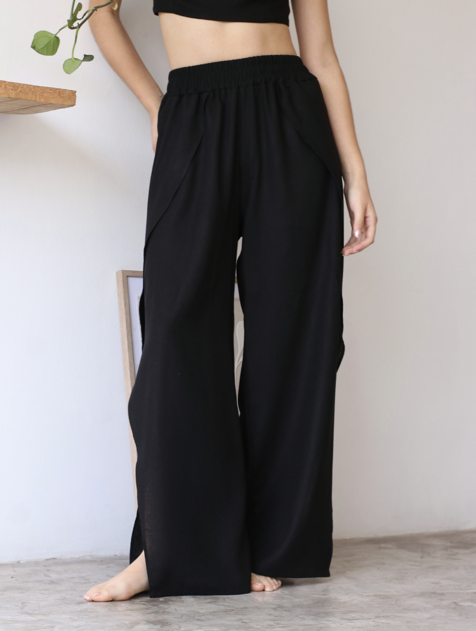 Pantalón de Lino Negro