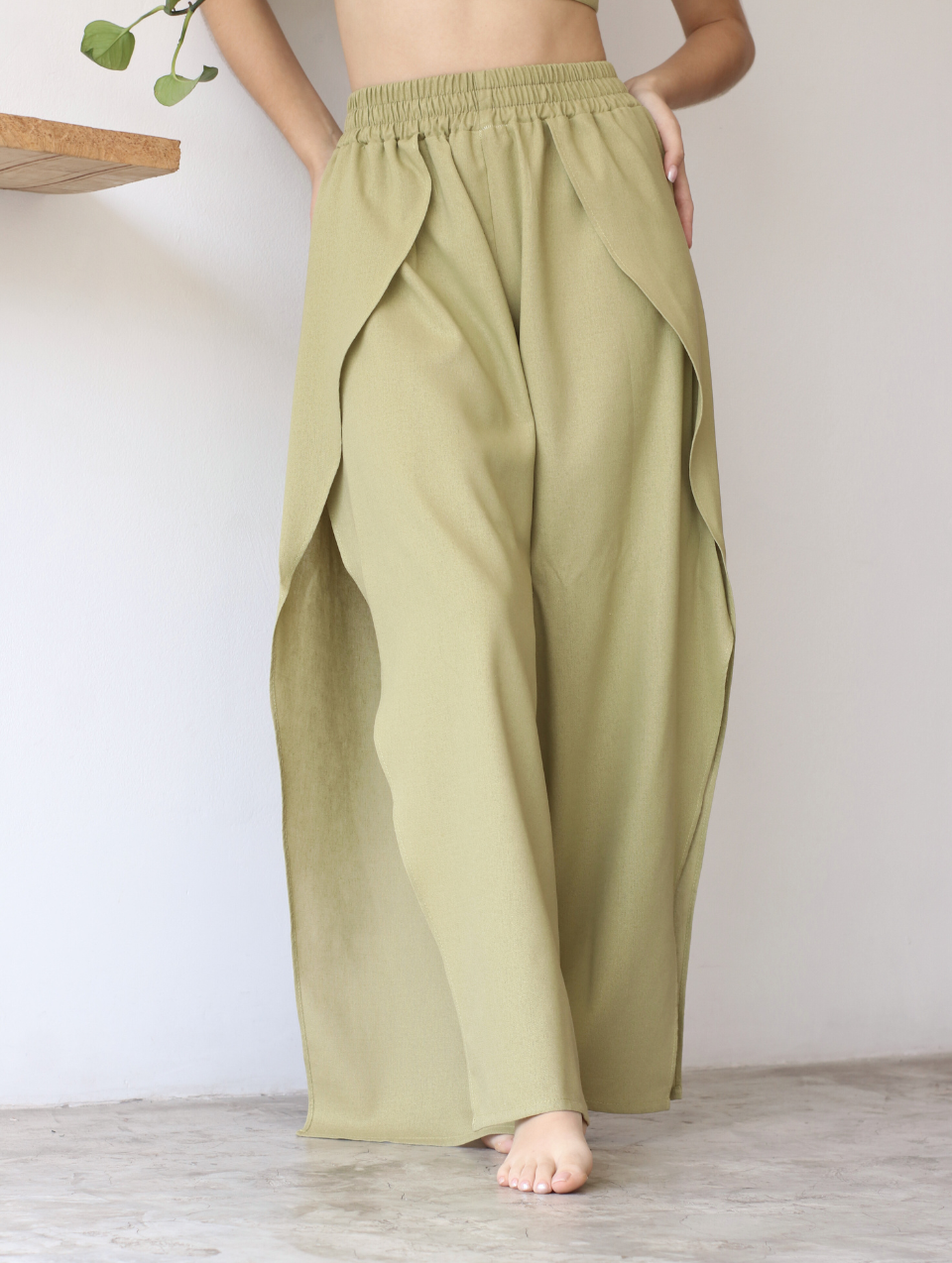 Pantalón de Lino Pistacho