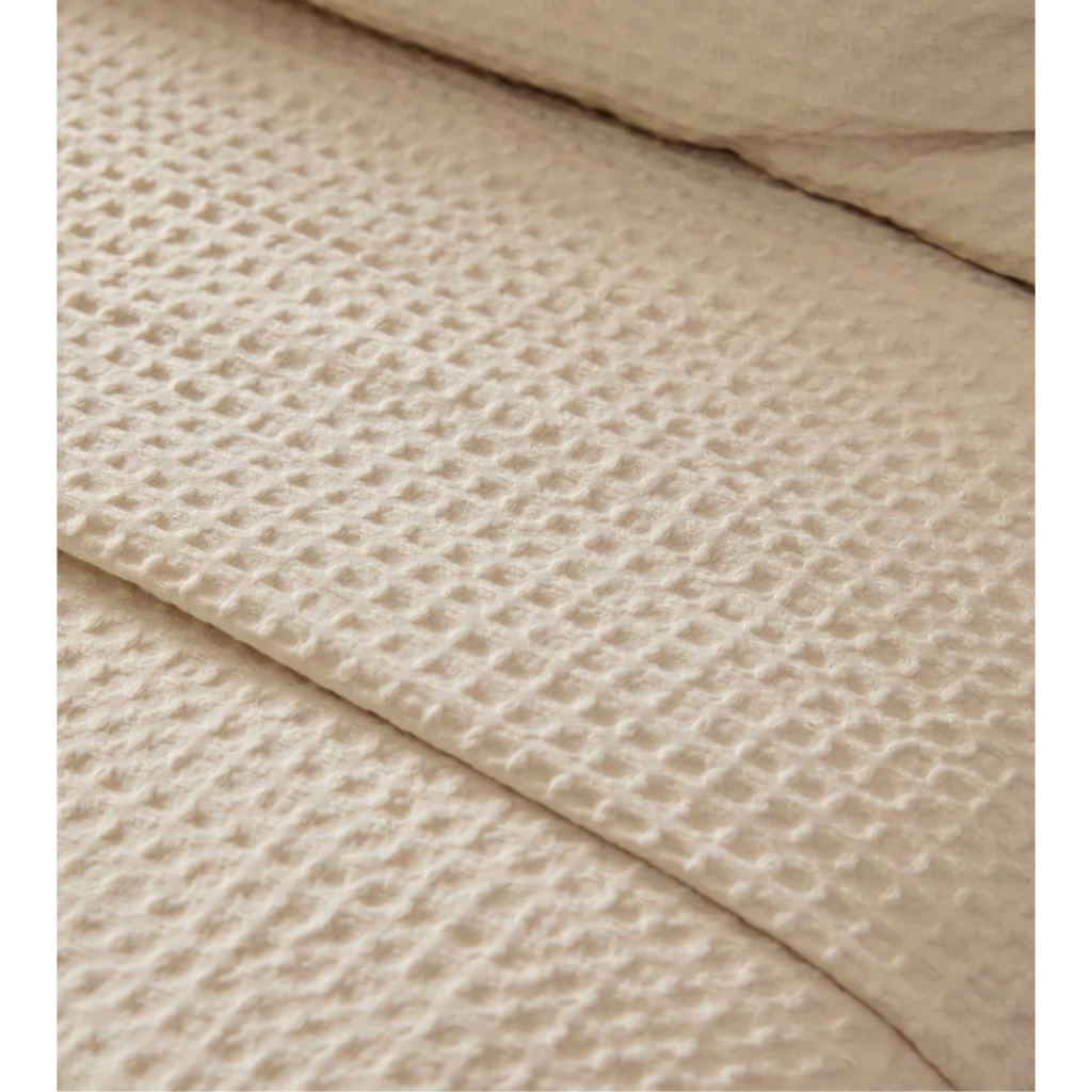 DUVET COVER WAFFLE - BISCOTTI