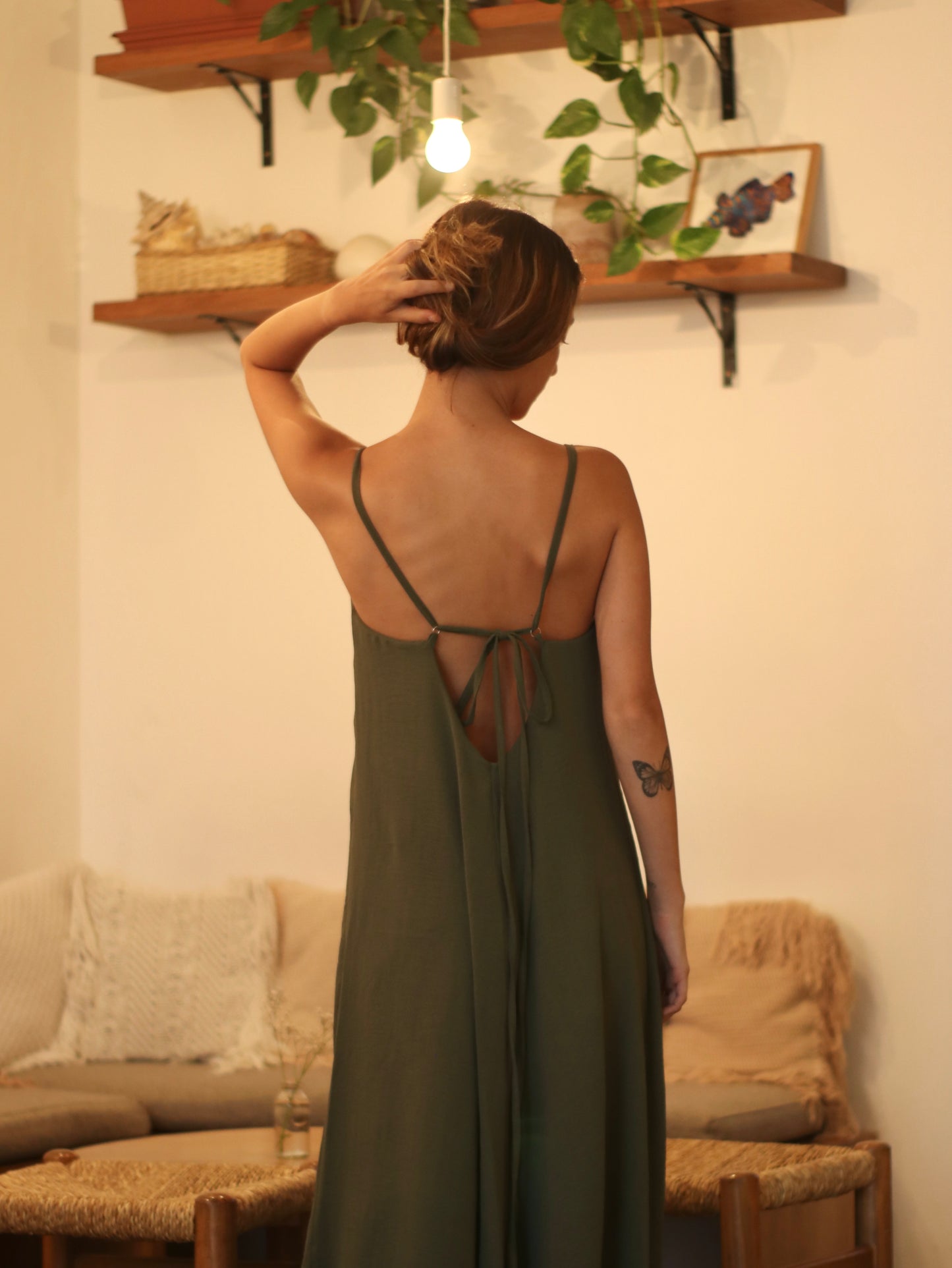 Vestido Sunset - Olive Green