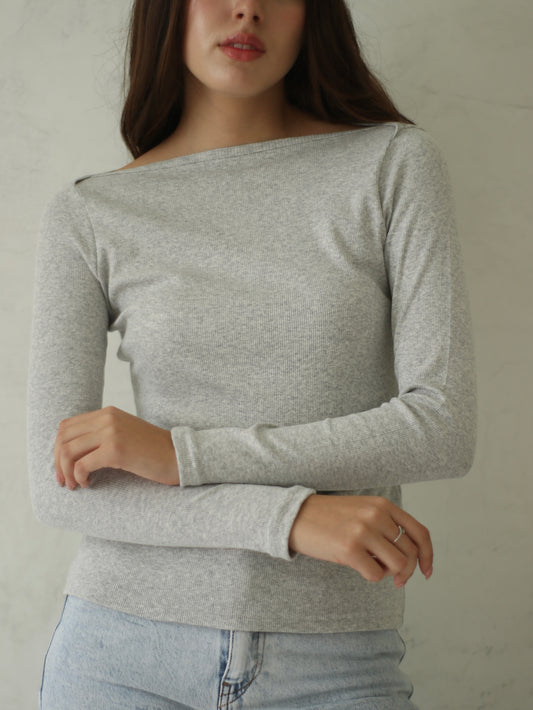 Polo Acanalado - Silver