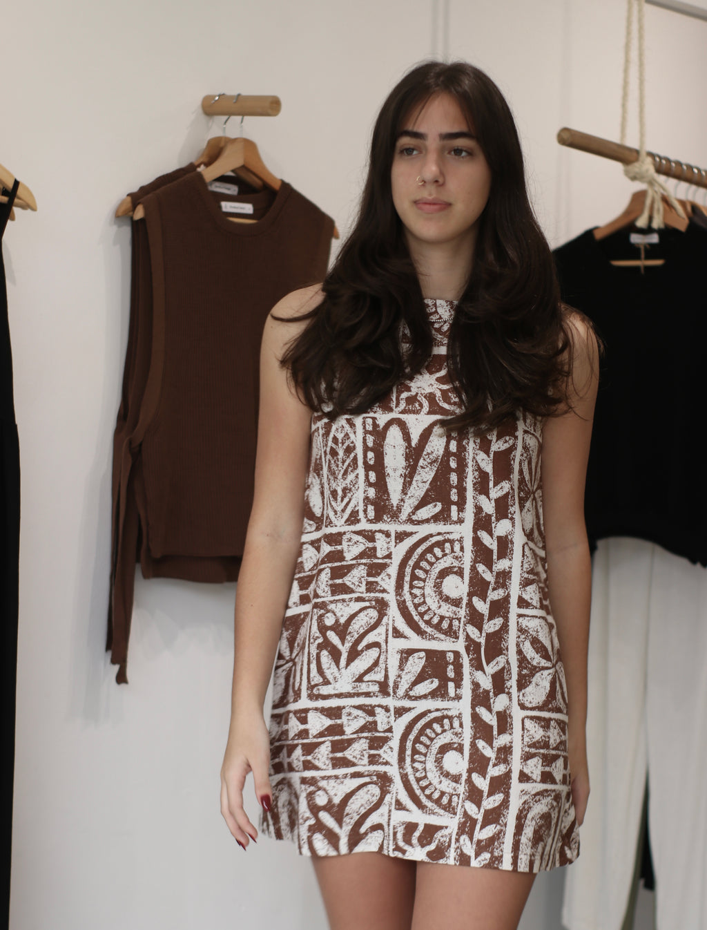 Vestido Lucrecia - Brown Square