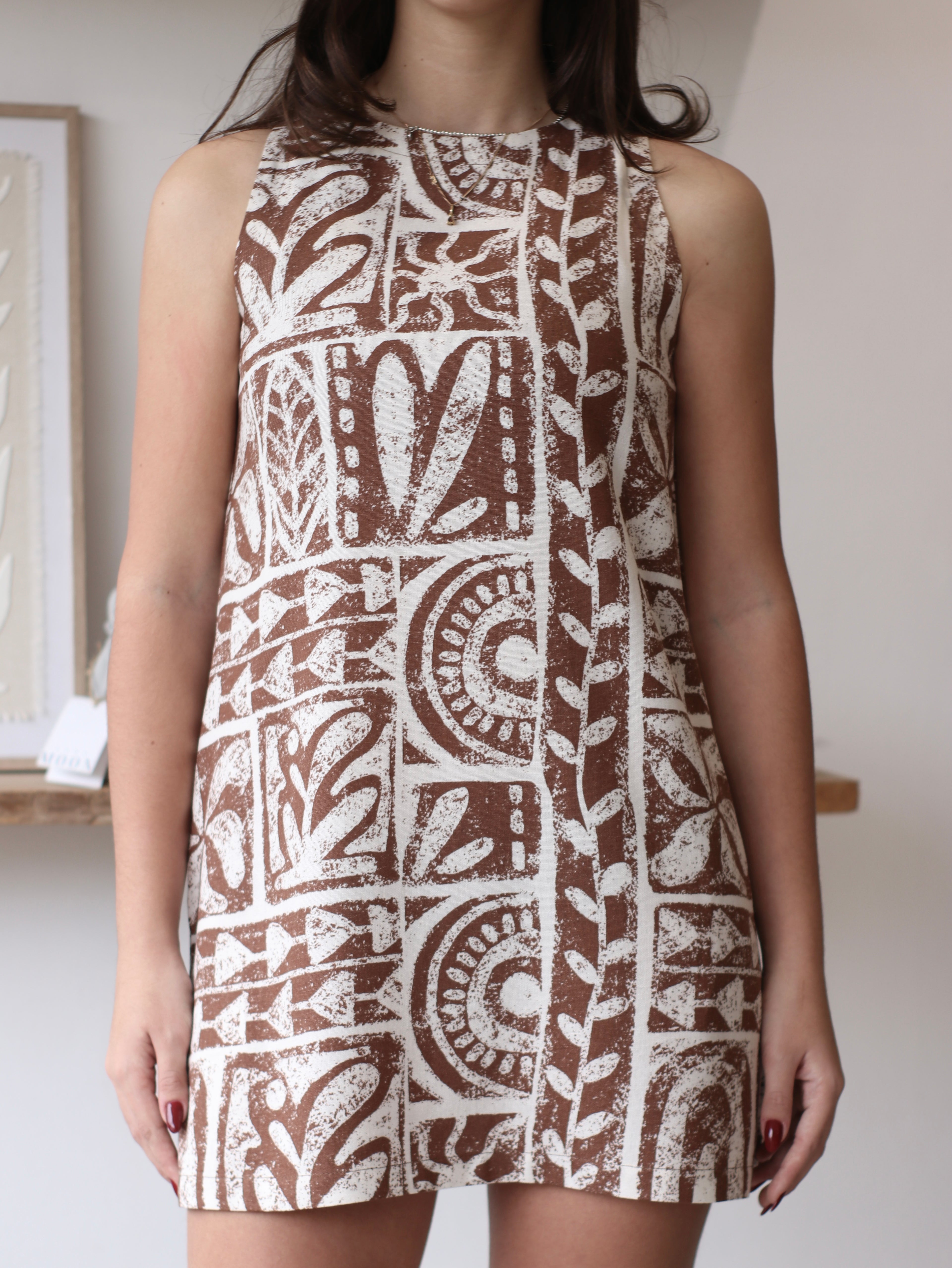 Vestido Lucrecia - Brown Square