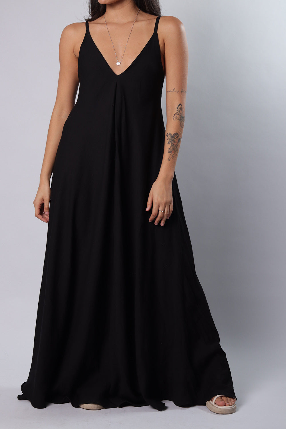 Vestido Sunset Largo Negro