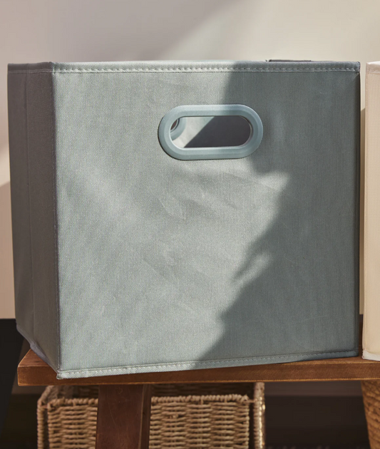 Canasta Plegable Tela - Silver