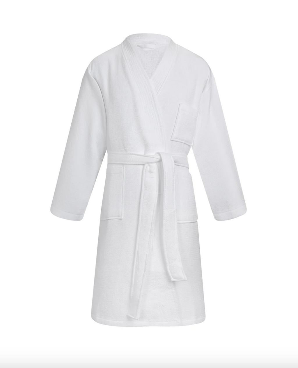 Bata Algodón Wafle - White