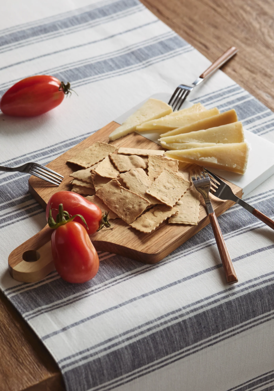 Camino de Mesa Rayas Mediterráneo 100% Algodón