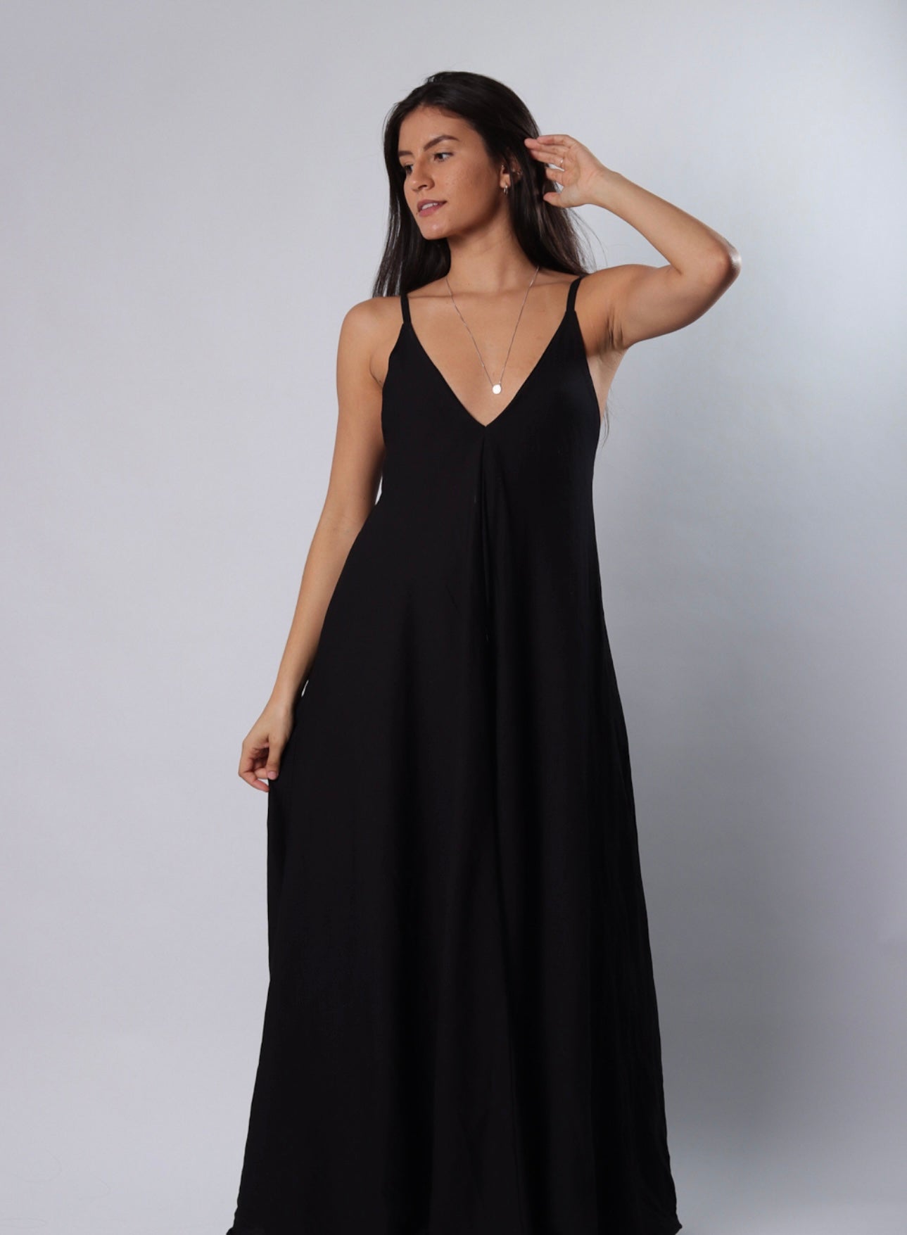 Vestido Sunset Largo Negro