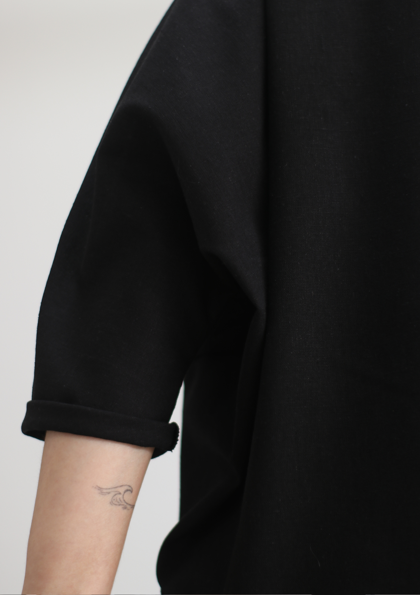 Kimono Lino Negro