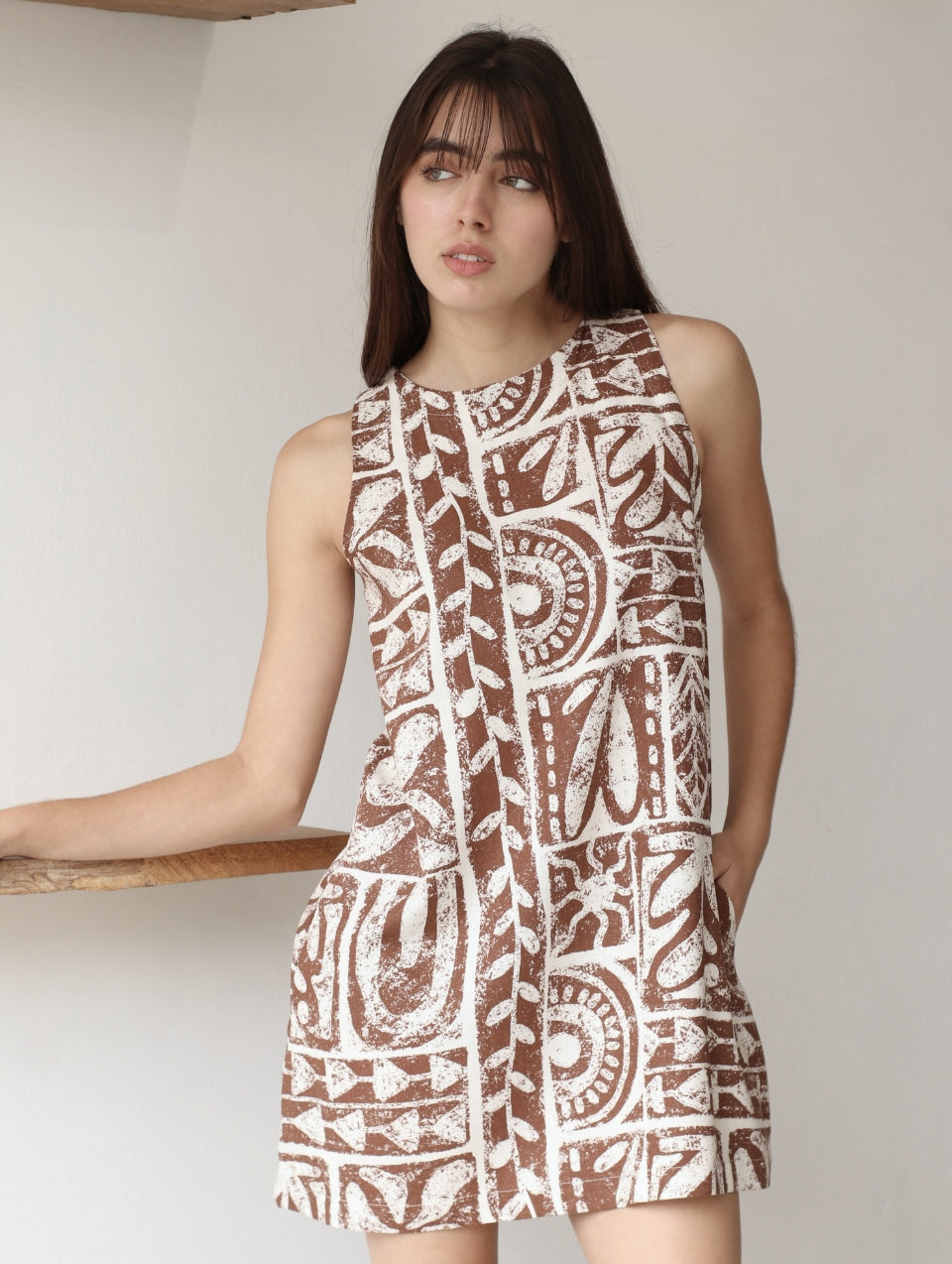 Vestido Lucrecia - Brown Square