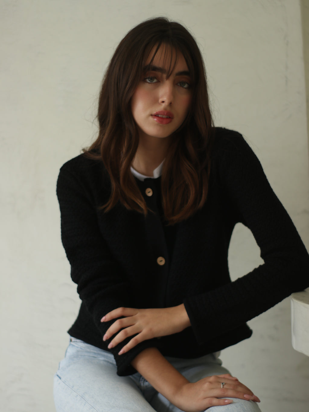 Cárdigan Botones - Black