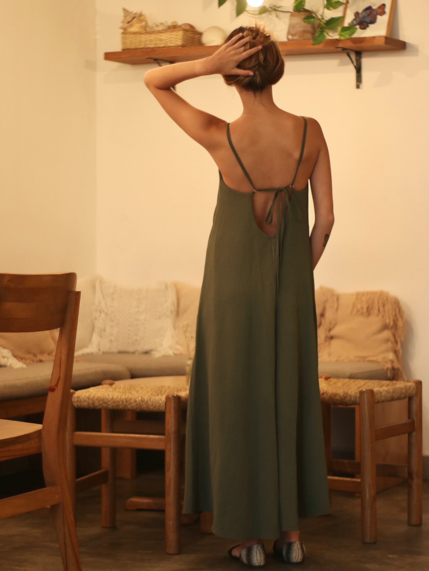 Vestido Sunset - Olive Green