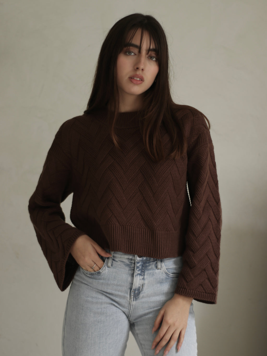 Chompa Acampanada - Chocolate