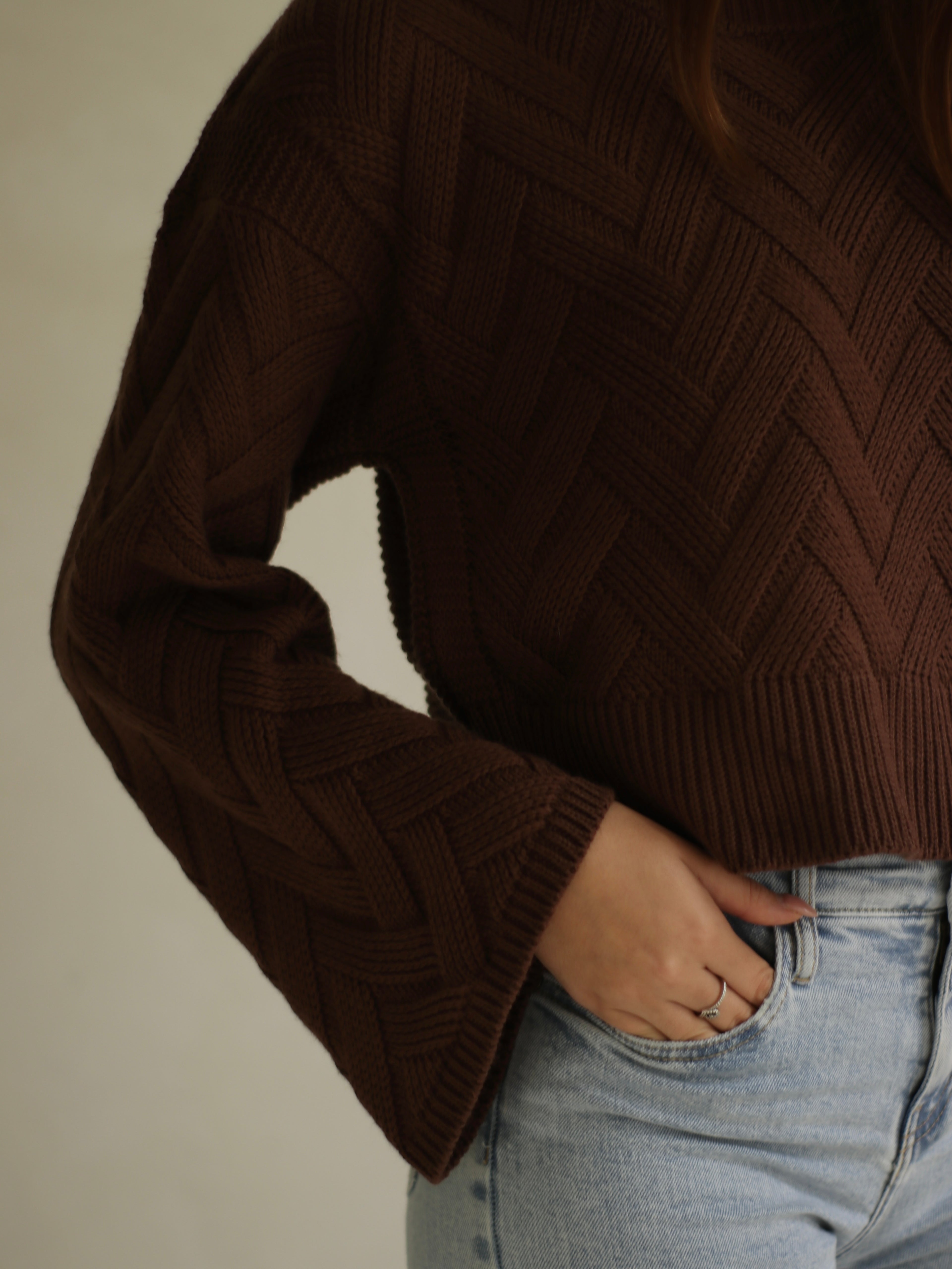 Chompa Acampanada - Chocolate