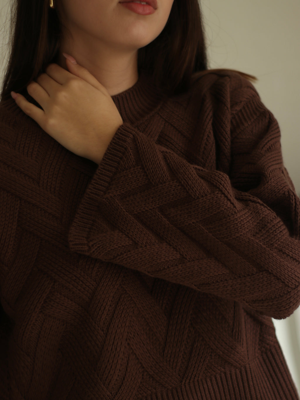 Chompa Acampanada - Chocolate