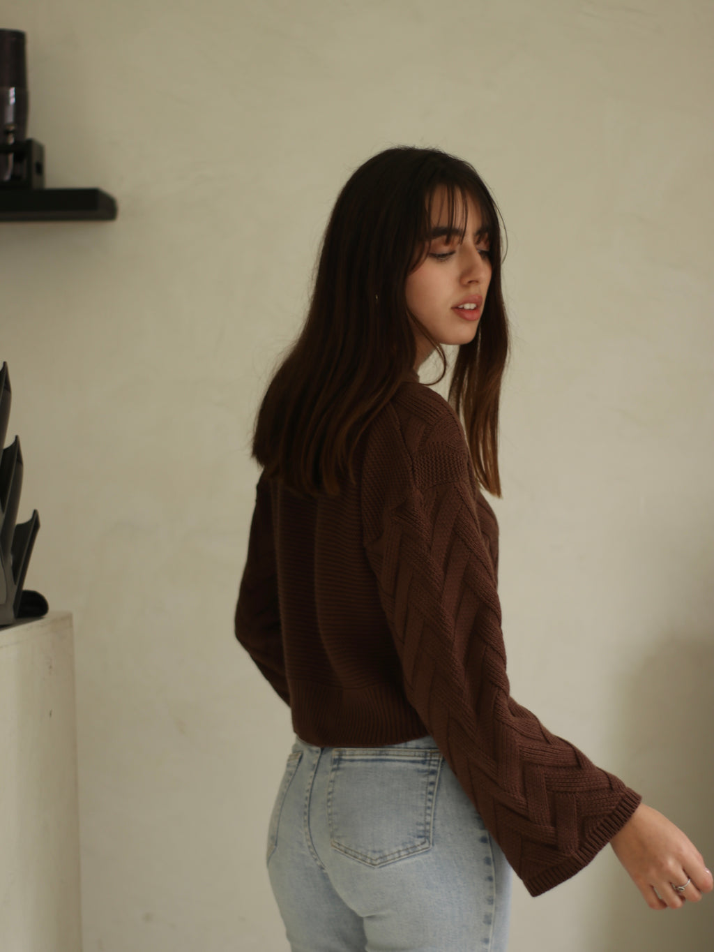 Chompa Acampanada - Chocolate