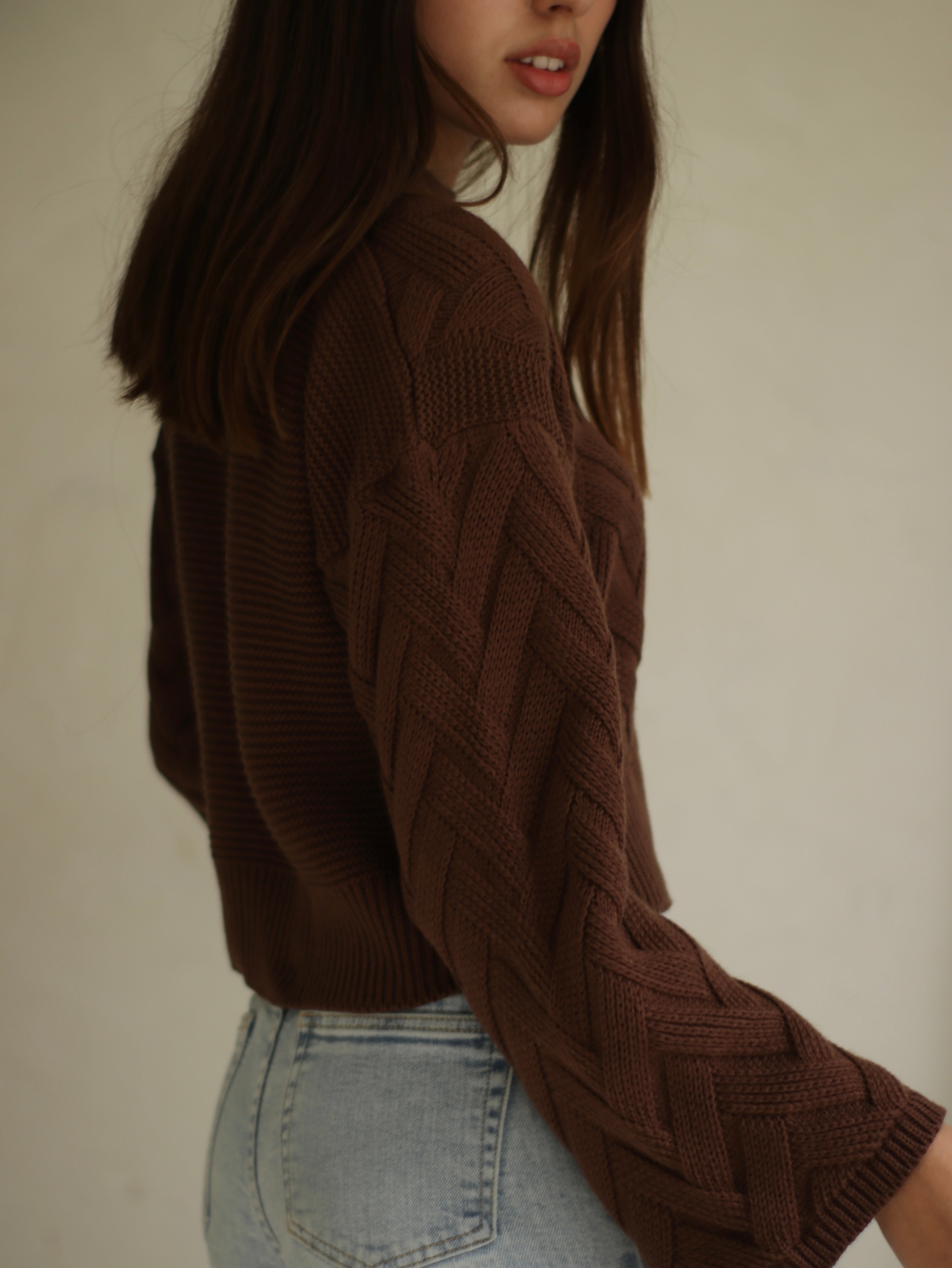 Chompa Acampanada - Chocolate