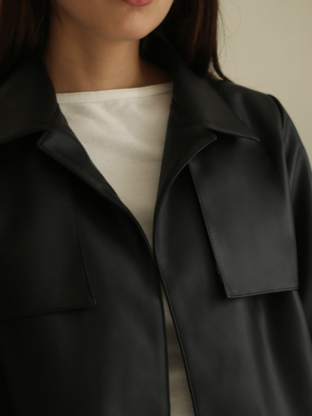Jacket Leather - Black