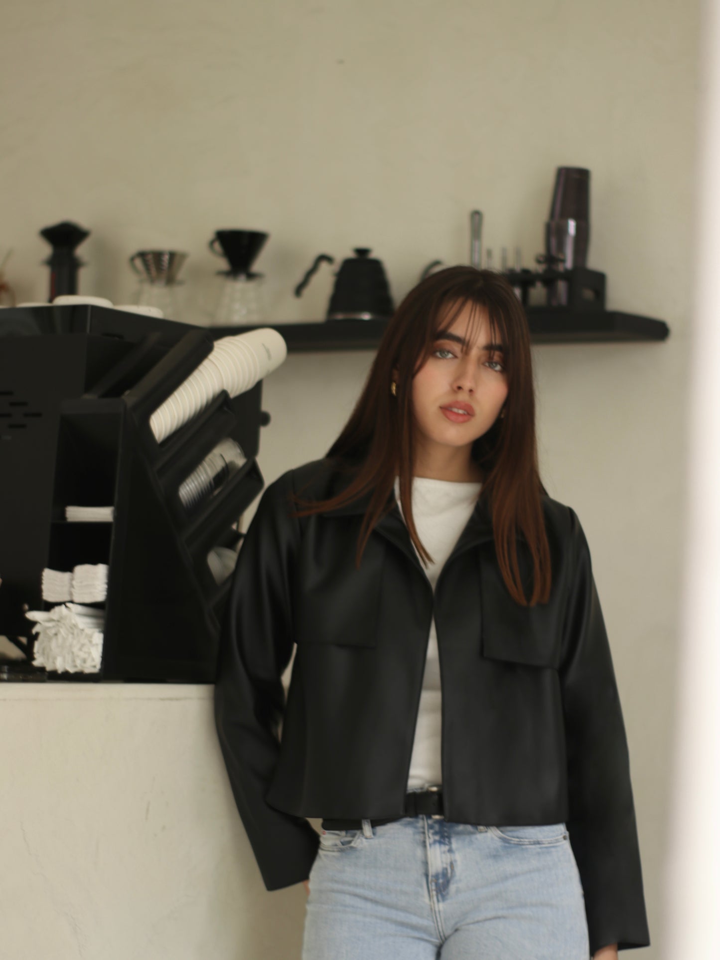 Jacket Leather - Black
