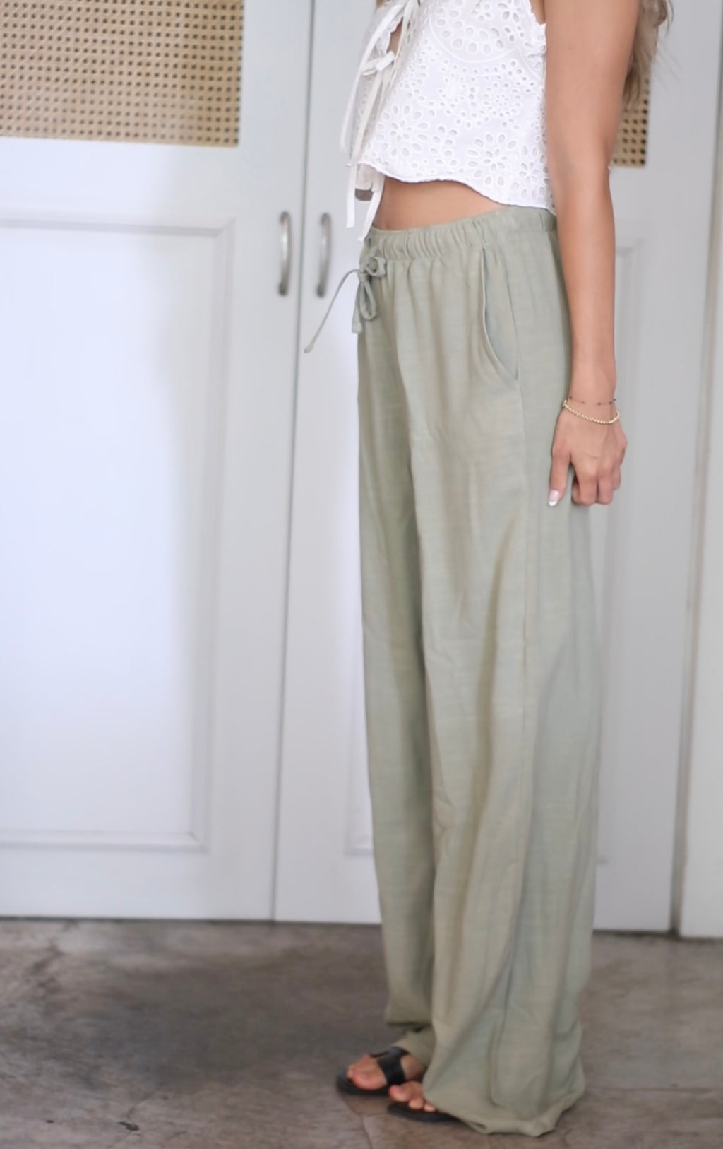 Pantalón de Lino - Verde Pistacho