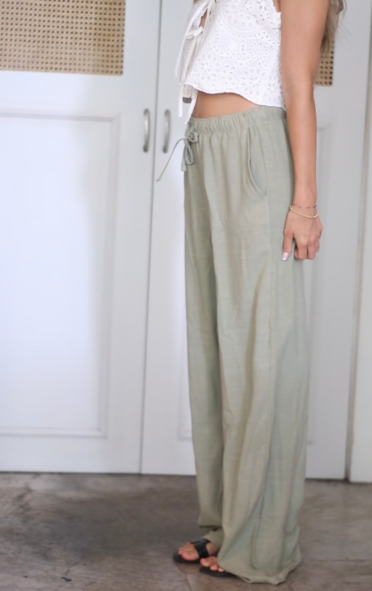 Pantalón de Lino - Verde Pistacho