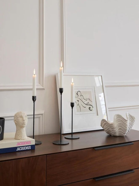 Set de 3 Candelabros - Black