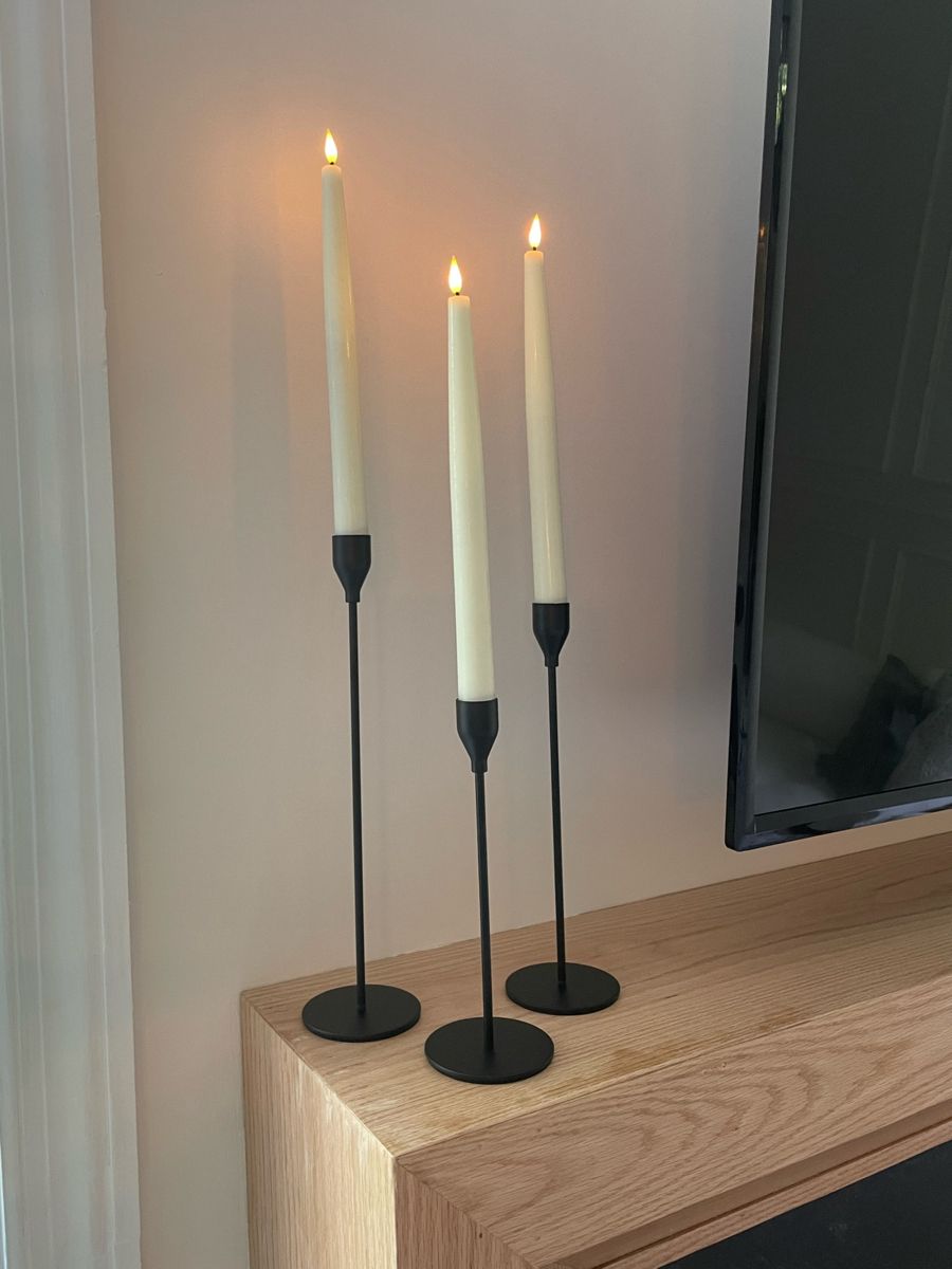 Set de 3 Candelabros - Black