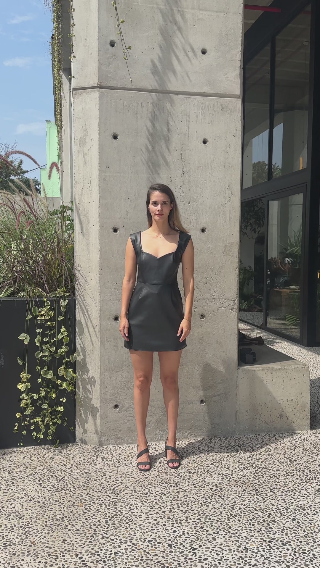 Vestido Frida en Cuero Vegano