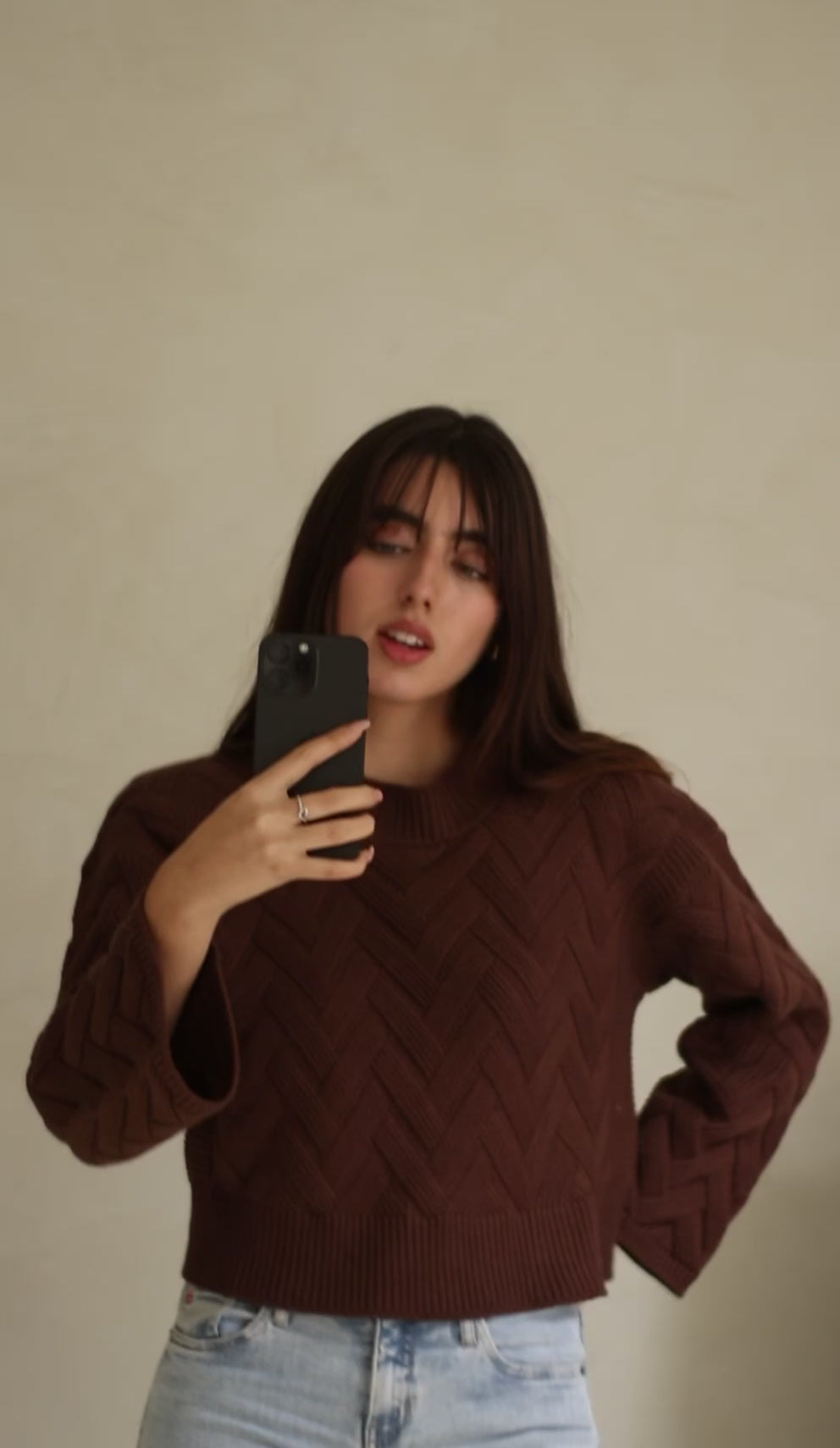 Chompa Acampanada - Chocolate